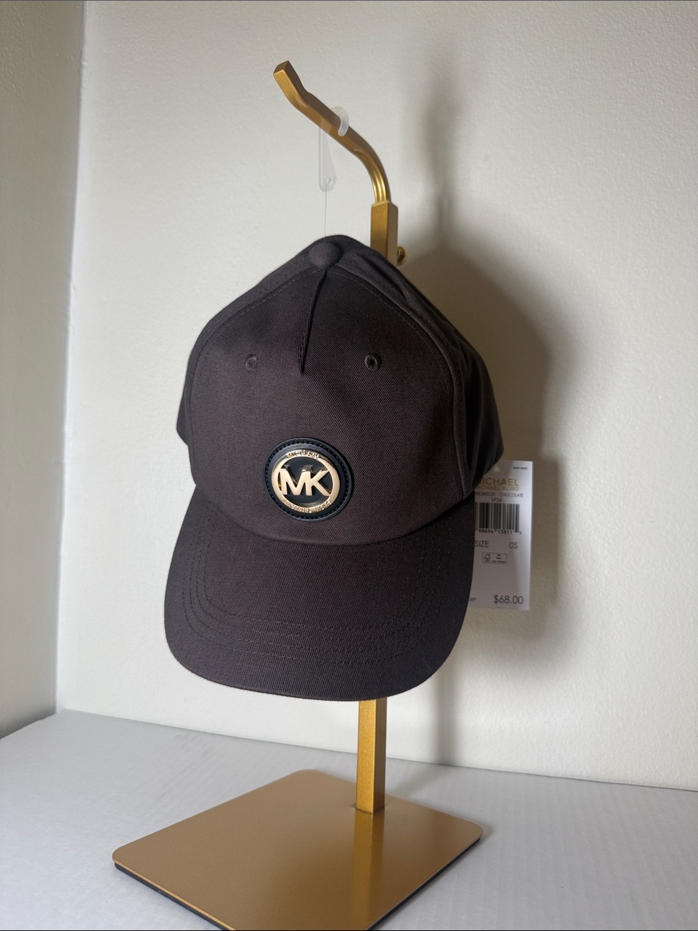 Michael Kors Brown MK Logo Baseball Cap